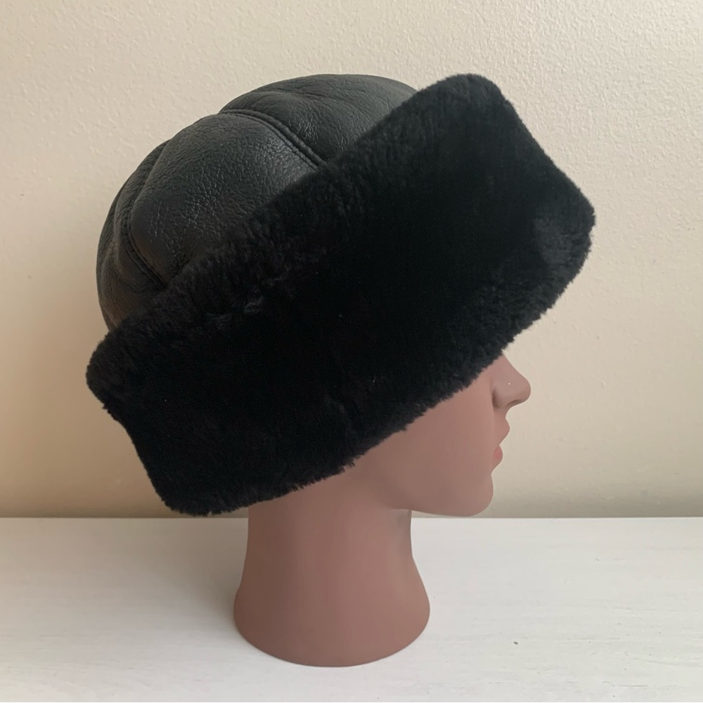 Vintage Ricardo BH Black Sheepskin Hat